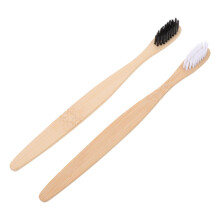 Bamboo Toothbrush 2 Pack for Adults with Flexible Bristles and Eco Friendly Ergonomic Handle