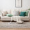 Fodere per cuscini in ciniglia marrone stile rustico 45x45 cm 7