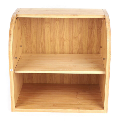 Panera de bambú con doble capa ajustable 2