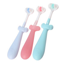 Kids Toothbrush 3 Pack with Soft Gentle Bristles and NonSlip Handle, Cute Design for Toddlers