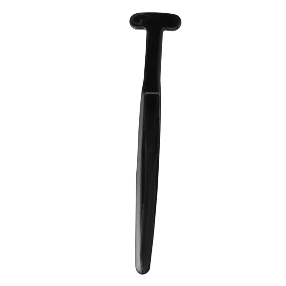 Black Bamboo Charcoal Tongue Scraper Set With Ergonomic Grip For Bad Breath Removal, 2Pcs
