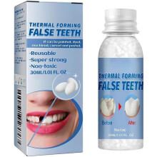 Temporary Tooth Replacement Dental Kit Natural Shade DIY Moldable Beads Gap Filler