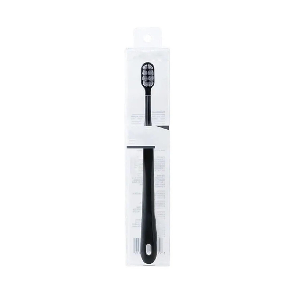 Black Soft Bristle Toothbrush For Sensitive Teeth Ultrafine Bristle Cleaning Gentle Gum Care