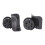 Black Nylon Suitcase Caster Swiveling Replacement Wheel 50mm Diameter 6