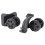Black Nylon Suitcase Caster Swiveling Replacement Wheel 50mm Diameter 9