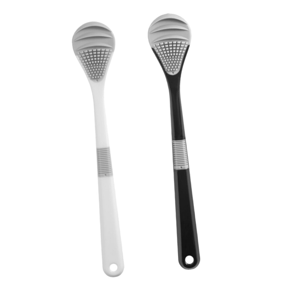 2 Pack DoubleSided Tongue Scraper for Adults with Smooth Edges for Gentle Oral Hygiene