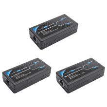 3X Extendeur POE 2 10 / 100Mbps avec Entrée / Sortie Standard IEEE 802.3Af pour Caméra IP Extension de 100 Mètres