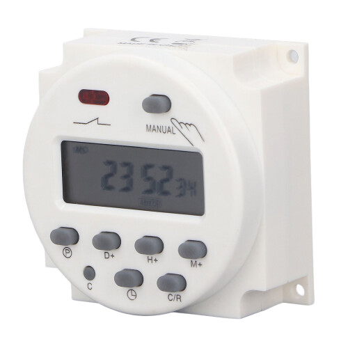 Auto Timer Error Correction Digital LCD Weekly Programmable Timer Switch Time Relay With Power Failure Memory High Precision Anti Interference For 1