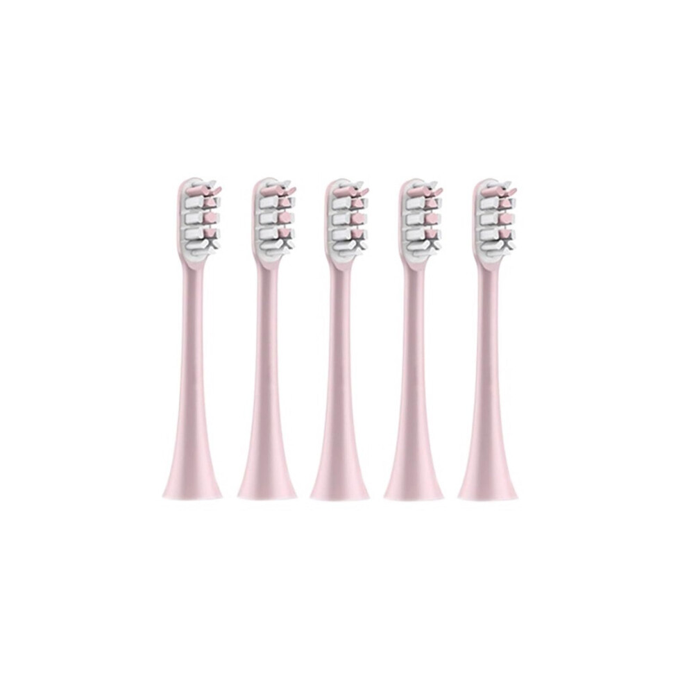 Pink Electric Toothbrush Replacement Heads 5 Pack Soft Bristles For Xiaomi Soocas X3 X5 X3u X1 V1 V2