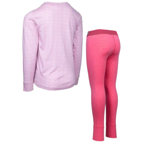 Trespass (7-8 Years, Rose) Trespass Childrens/Kids Alec Base Layer Set 1