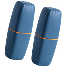2Pcs Travel Toothbrush Holder and Toothpaste Cup, 2 in 1 Compact Case for Trips, Random Color