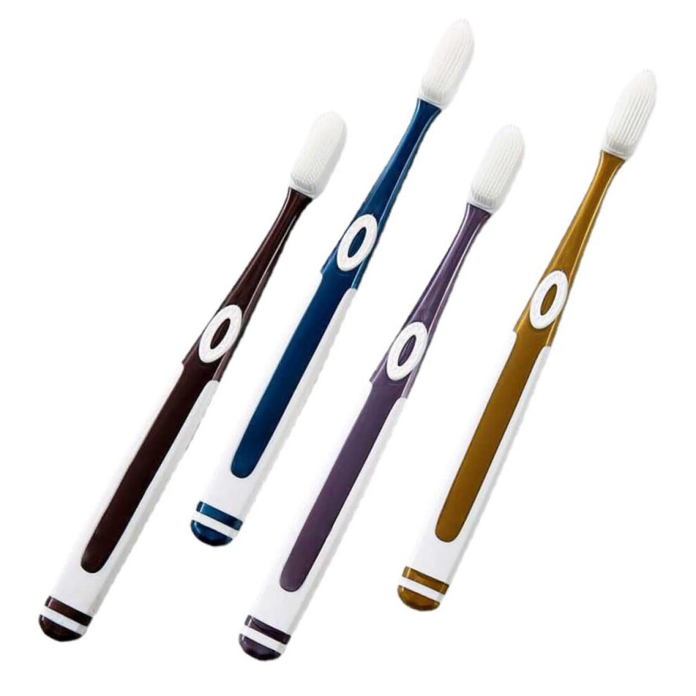 Soft Silicone Toothbrush for Adults with Gentle Bristles and Ergonomic Comfort Grip for Daily Oral Care