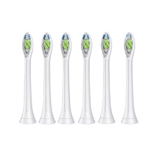 Electric Toothbrush Replacement Heads for Philips Sonicare 93509372, 6 Pack White Brush Heads
