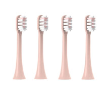 Electric Toothbrush Replacement Heads Soft Bristles for SOOCAS X3/X3U/X5 4 Pack Pink