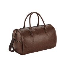 (One Size, Tan) Quadra Nuhide Duffle Bag