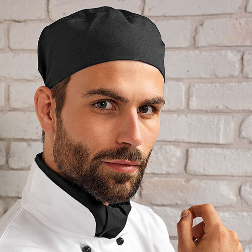 Premier (One Size, Black) Premier Unisex Chefs Skull Cap 2