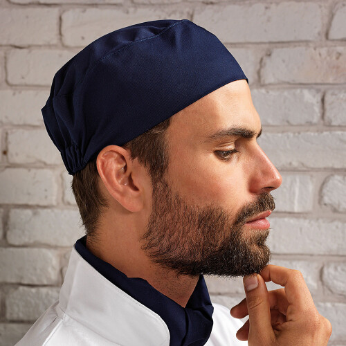 Premier (One Size, Navy) Premier Unisex Chefs Skull Cap 2