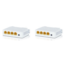 2X Rallonge PoE 1 à 3 Répéteur Poe 100/1000 M IEEE802.3Af pour Extension de Transmission IP pour Commutateur POE Caméra IP NVR