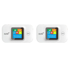 2X Routeur WIFI Mobile 4G/5G Routeur Répéteur 4G LTE Modem de Poche avec Emplacement pour Carte SIM Large Couverture Version Asiatique
