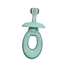 Silicone Toothbrush with Soft Silicone Bristles for Sensitive Gums and Ergonomic Comfort Grip