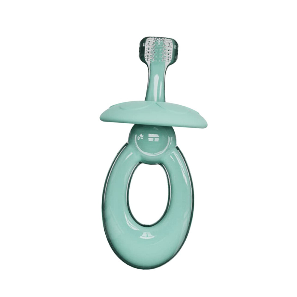 Silicone Toothbrush with Soft Silicone Bristles for Sensitive Gums and Ergonomic Comfort Grip