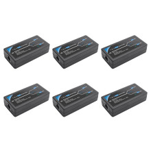 6X Extensor POE de 2 Portas 10/100Mbps com Entrada/Saída Padrão IEEE 802.3Af para Câmera IP Estender 100 Metros para Alcance POE