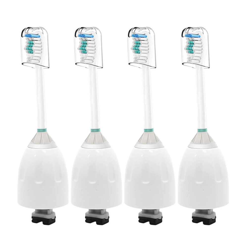 Replacement Heads for Philips Sonicare E Series Pack of 4 with Deep Cleaning Bristles and Gentle Gum Care