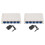 2X 5 Port Data ,Network Hub,Desktop Ethernet Splitter,Plug &  Shielded  Fanless Quiet 2