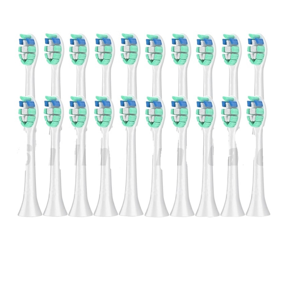 Electric Toothbrush Replacement Heads Compatible with Philips Sonicare, White Pack of 20