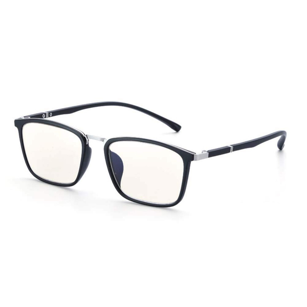 Silver/Blue/Light Blocking Reading Glasses +2.5 Progressive Multifocal Ultra Frame