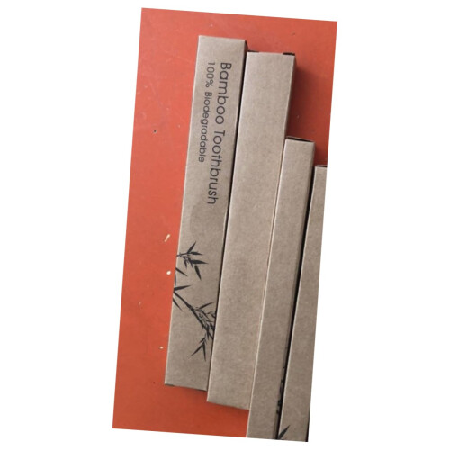 Bamboo Toothbrush Set for Adults Soft Bristles Eco Friendly Biodegradable Color Coded Handle 1