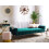 Beliani Sofa Bed 3 Seater SELNES Velvet Emerald Green 4
