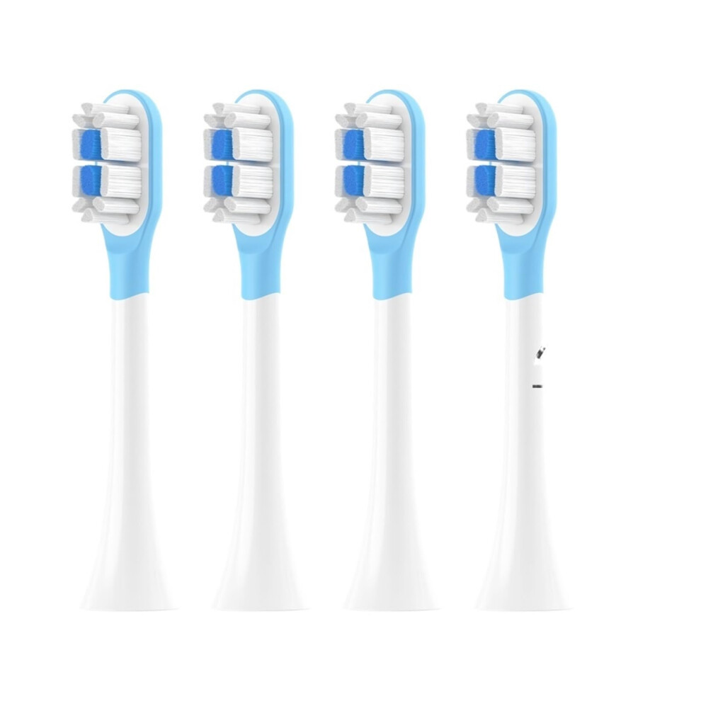 Electric Toothbrush Replacement Heads Compatible with Mijia T301 T302 T501C, Pack of 4 White