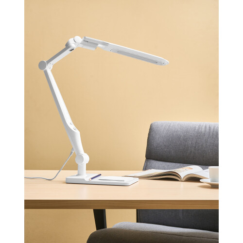 Beliani LED Desk Lamp PEGASI with Dimmer White 1