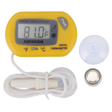 Aquariumthermometer, digitale thermometer met groot lcd-scherm, reptielenthermometer, waterthermometer voor terrarium, onderdompelbare sonde met