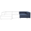 Beliani Corner Seat ARDAL Corduroy Dark Blue Left Hand 4