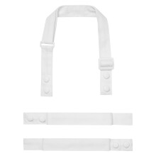 (One Size, White) Premier Swap & Pop Customizable Apron