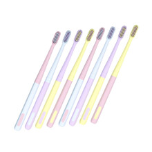 8PCS Soft Bristle Travel Toothbrush for Adults, Compact Small Head for Sensitive Teeth Cleaning