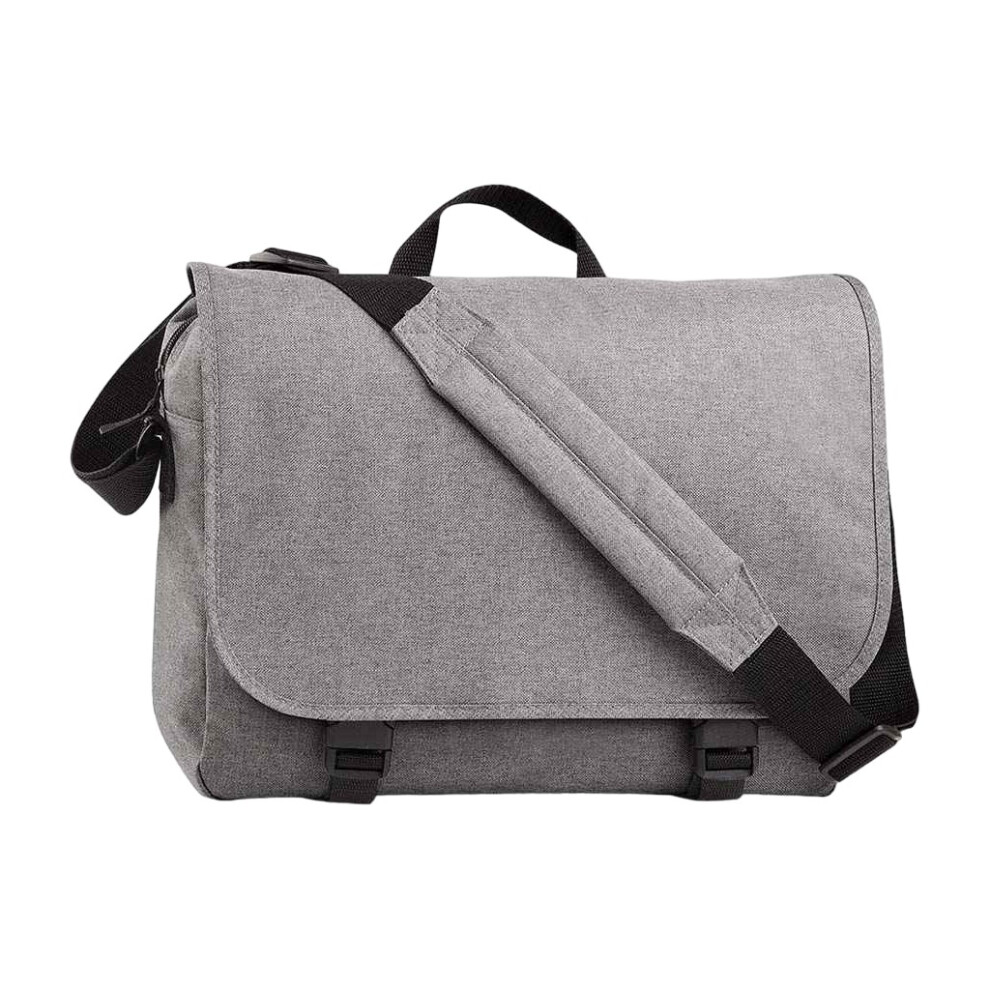 (One Size, Marl) Bagbase Two Tone Laptop Bag Grey 5063527366313