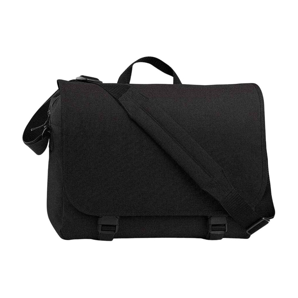 (One Size, ) Bagbase Two Tone Laptop Bag Black 5063470994311
