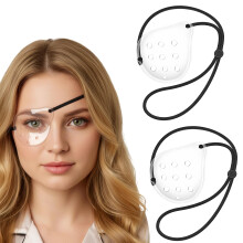 Eye Shield After Cataract Surgery Clear See Through Patch for Sleeping and Postoperative Protection 2pcs