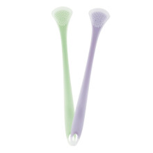 2pcs Ergonomic Handle Tongue Scraper Brush for Adults Dual Design Oral Care Travel Set
