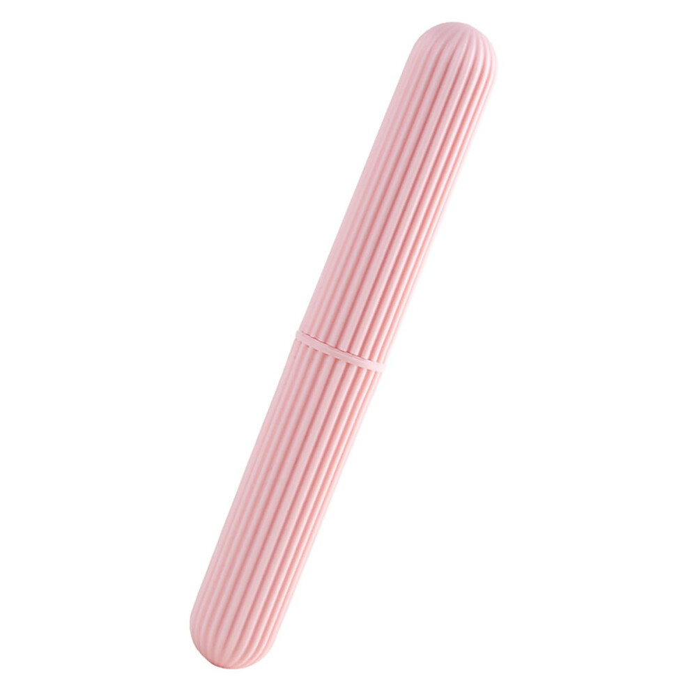 Travel Toothbrush Case with TwoSection Design, Plastic Holder for Camping, Business and Home Use
