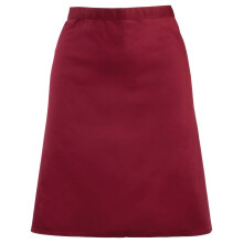 (One Size, Burgundy) Premier Colours Mid Length Apron