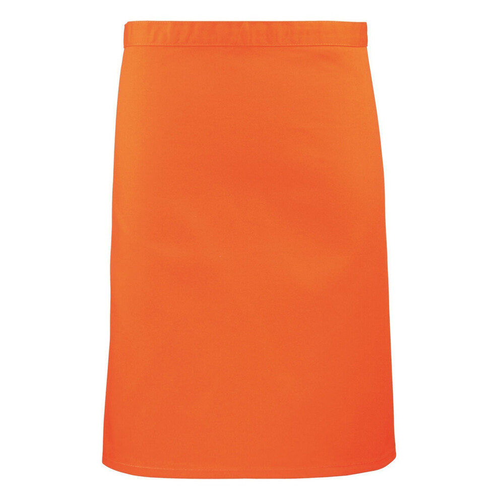 Premier (One Size, Orange) Colours Mid Length Apron