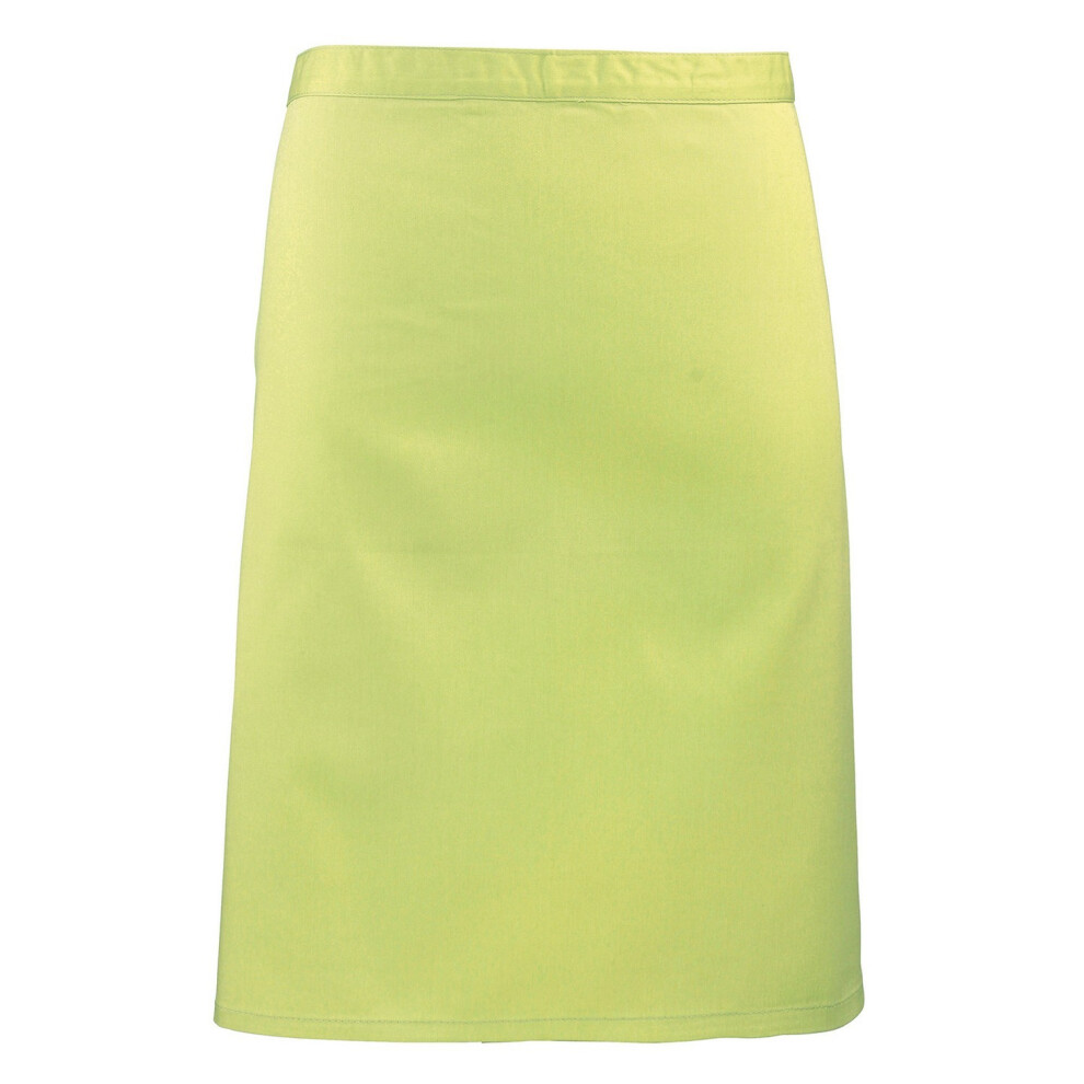 Premier (One Size, Lime) Colours Mid Length Apron