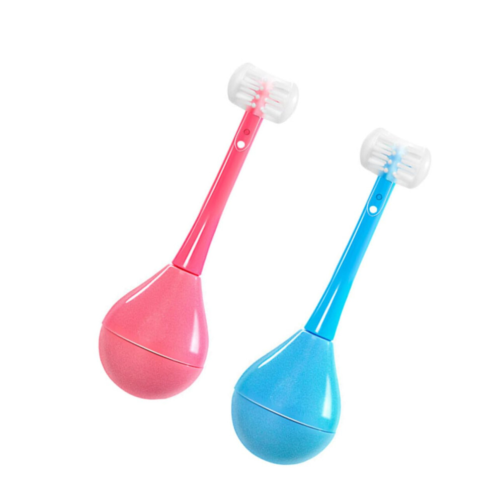 Kids Toothbrush with Extra Soft Bristles and Ergonomic Child Grip for Gentle Gum Care, 2pcs