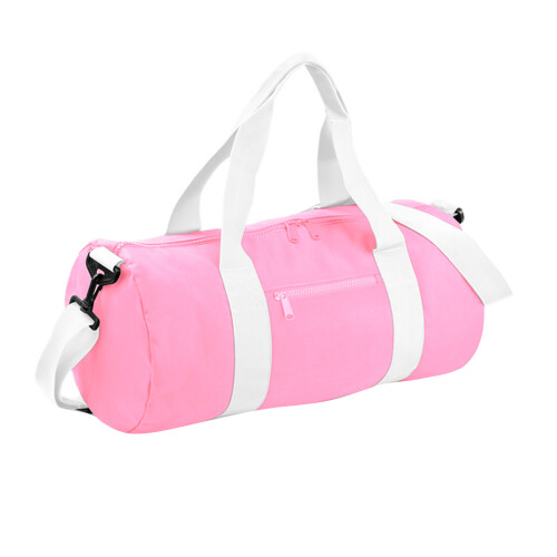 BagBase (One Size, Classic Pink/White) Bagbase Original 20L Duffle Bag