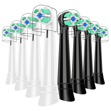 Replacement Brush Heads 8 Pack Black and White for Oral B iO Series 210 Targeted Cleaning