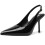 Μαύρες σέξι γόβες με slingback, κομψές, ντυμένες γόβες για γυναίκες, κλειστά δάχτυλα, 1